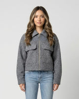 Cropped Wool Jacket