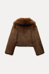 Faux Fur Cropped Jacket