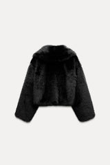 Faux Fur Cropped Jacket