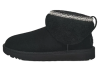 UGG Classic Ultra Mini Maxi Curly Boot Black
