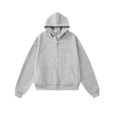 Oversized Streetwear Hoodie – SCUBA ZIP 600GSM – HOODIE front view