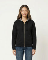 Checked Zip Hoodie