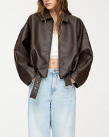 Streetwear Jacket – Belted Leather Jacket