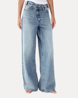 Baggy Streetwear Jeans – Baggy Denim Jeans – Blueway Wide Leg Jeans front view