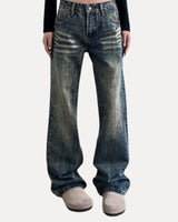 Baggy Denim Jeans – Rustic Wash Jeans