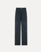 Baggy Streetwear Jeans – Baggy Denim Jeans – Stud Jeans front view