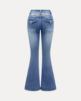 Baggy Streetwear Jeans – Baggy Denim Jeans – Wingline Flare Jeans front view