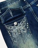 Baggy Denim Jeans – Butterfly Flare Jeans