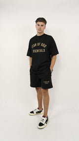 Fear of God Essentials FW24 Black Yellow Summer Set