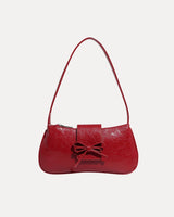 Streetwear Essential – Scarlet Bow Shoulder Bag front view