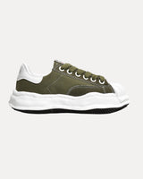 Wave Sole Canvas Sneaker – Olive