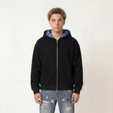 Oversized Streetwear Hoodie – Oversized Streetwear Hoodie – CHEQUERED LINE – ZIP HOODIE