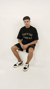 Fear of God Essentials FW24 Black Yellow Summer Set