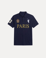 Graphic Streetwear T-Shirt – Paris Crest Polo Shirt front view