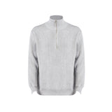 Oversized Knit Sweater – Oversized Knit Sweater – CORE ZIP — SWEATER front view