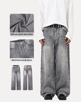 Baggy Denim Jeans – Grayflow Wide Leg Jeans