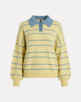 Oversized Knit Sweater – Graphic Streetwear T-Shirt – Lemon Polo Knit Sweater front view