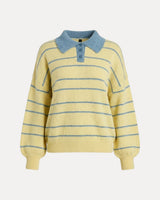 Oversized Knit Sweater – Graphic Streetwear T-Shirt – Lemon Polo Knit Sweater front view