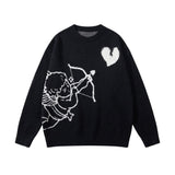 Oversized Knit Sweater – CUPID - SWEATER front view
