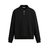 Oversized Knit Sweater – MEZZO ZIP — SWEATER front view