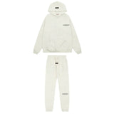 Streetwear Outfit Set – Streetwear Outfit Set – Essential White Tracksuit front view