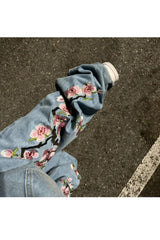 Baggy Denim Jeans – 'Blossom' Embroidered Jeans
