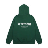 Oversized Streetwear Hoodie – Represent Monogram Hoodie front view