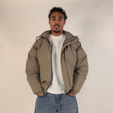 Fear of God Essentials FW20 Puffer Jacket Taupe