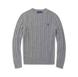 Oversized Knit Sweater – Oversized Knit Sweater – RL Cable Knit Sweater front view