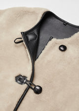 Streetwear Jacket – Faux fur coat with applications