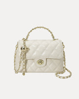 Streetwear Essential – Quilted Mini Chain Bag front view