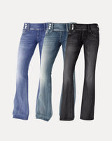 Baggy Streetwear Jeans – Baggy Denim Jeans – Eclipse Flared Jeans front view