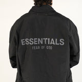 Fear of God Essentials FW20 Coach Jacket Black