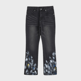 Baggy Streetwear Jeans – Baggy Denim Jeans – SPLATTRIX V2 - Denim front view