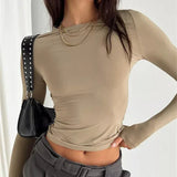 Streetwear Long Sleeve Top – Casual Slim Fit Long Sleeve