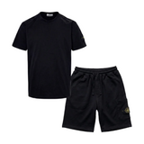 Streetwear Outfit Set – Streetwear Outfit Set – Stone Short Set front view