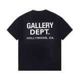 Graphic Streetwear T-Shirt – Gallery Tee Black front view