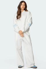Streetwear Outfit Set – Amelia™ - Cozy Bow Tracksuit