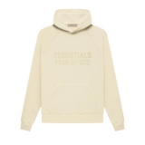 Felpa con cappuccio Fear of God Essentials FW22 color guscio d'uovo