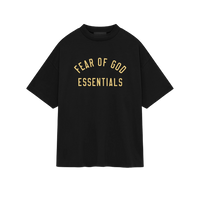 Fear of God Essentials FW24 Black Yellow T-shirt