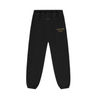 Fear of God Essentials FW24 Black Yellow State Lange Broek
