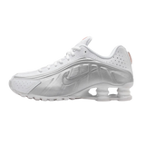Nike Shox R4 White Bright Crimson Metallic Silver