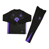 Streetwear Outfit Set – Streetwear Outfit Set – Barcelona Black Tracksuit front view