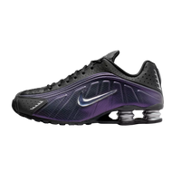 Nike Shox R4 Nero Argento Metallizzato Viola Dynasty