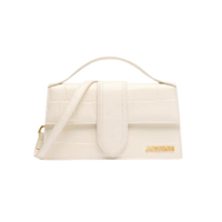 Jacquemus Le Grand Bambino Croco Light Ivory