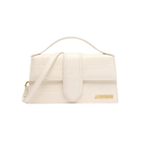 Jacquemus Le Grand Bambino Croco Light Ivory