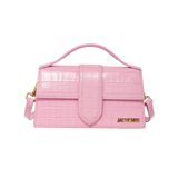 Jacquemus Le Grand Bambino Croco Pink