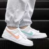 Nike Dunk Low White Bone Peach Aqua
