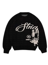 'Structure' Graphic Knitted Sweater