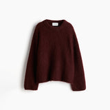 Oversized Knit Sweater – Mohairmix Sweater front view